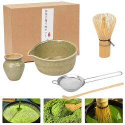  Matcha Teás Ajándék Szett Seprű Állvány Teáskanál 5in1 (4006743739647)