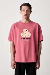 Drôle de Monsieur t-shirt férfi pamut 1990 - rózsaszín S