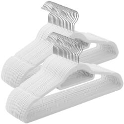 SongmicsHome Set de umerașe catifelate antiderapante CHIC, 50 buc. , alb