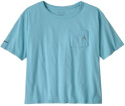 Patagonia Дамска тениска Patagonia Women's Fitz Roy Massif Easy Cut Pocket Tee T-shirt - Snowmelt Blue - размер XS (916-7798-0211)