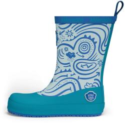 Affenzahn Детски гумени ботуши Affenzahn Kid's Gummistiefel Vegan Plashy Wellington boots - Shark / Blue - размер 24 (EU) (731-0329-0114)