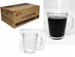 Mojdywan Pohár 300 ml-es füllel dombornyomott pöttyös mintával 10 x 8 cm GLM-50504C (104374)