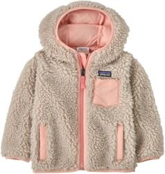 Patagonia Детско поларено яке Patagonia Kid's Baby Retro-X Hoody Casual jacket - Natural / Sunlit Pink - размер 6-12 Months (703-6201-0612)