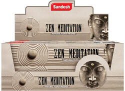 Sandesh Agarbathi Sandesh Meditation Prémium illatos füstölők 15g (8902276107594)