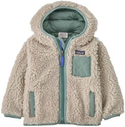 Patagonia Детско поларено яке Patagonia Kid's Baby Retro-X Hoody Casual jacket - Natural / Cover Green - размер 12-18 Months (703-6201-0513)