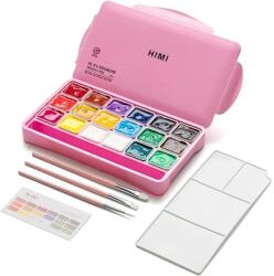 HIMI Jelly Cup gouache festék készlet - 18 db + 3 db ecset, pink