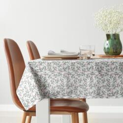 Takoy Față de masă anti-pată, 140x220 cm, alb-verde cu model floral - GRACE Fata de masa