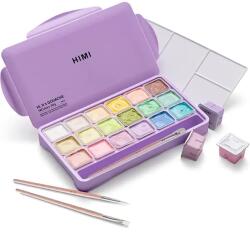 HIMI Jelly Cup gouache festék készlet, pasztell - 18 db + 3 db ecset, purple