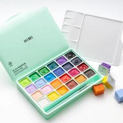 HIMI Jelly Cup gouache festék készlet - 24 db + 3 db ecset, green