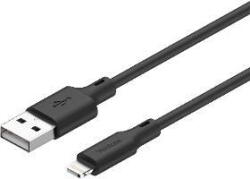 YENKEE Cablu de date și încărcare YCU 615 BK SILIC, USB-A la Lightning, MFi, 12W (2.4A), silicon, 1.5 m, Negru (YCU 615 BK) - pcone