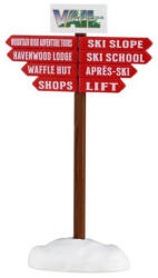 Lemax ski slope sign Vail Village 2026