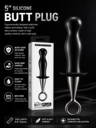 NMC Dop Anal din Silicon 13.75 cm Inserabil, Silicon Premium, Negru