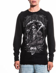 AFFLICTION tricou reversibil cu mânecă lungă pentru bărbați AFFLICTION - SUPERSTITION - gri metalizat - A29925-GUNM
