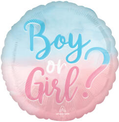 Amscan Balon din folie - Boy or Girl ? cerc 43 cm