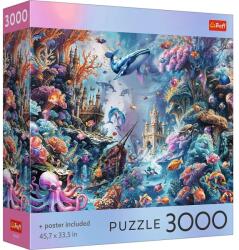 Trefl Puzzle Trefl 3000 Colectia Sua Viata Subacvatica Poster Inclus (99270) - etoys Puzzle