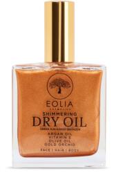 Eolia Ulei organic uscat cu sclipici auriu si orhidee, 100ml, Eolia