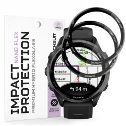 Techsuit Протектор за Garmin Forerunner 970 / 570 47mm - Nano Flex (2 pack) - Techsuit - Черен