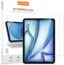 Techsuit Стъклен протектор за iPad Air 11 (2024/2025) - Techsuit ArmorGlass CrystalHD (2 броя) - Прозрачен