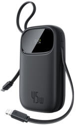 Baseus Външна батерия EnerFill FC31 Qpow 3 (E0028D00) - Baseus - USB-C/Lightning кабели, 20000mAh, 45W - Космическо черно