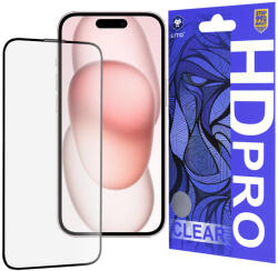 LITO Протектор за iPhone 15 - Lito HD Pro Clear - черен