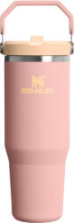 STANLEY Pahar termic IceFlow Coffee Peach Rose cu mâner și pai, 890 ml (10-13424-0217)