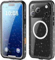SHELLBOX Калъф за iPhone 17 Pro Max - ShellBox - Водоустойчив калъф IP68 - Черен