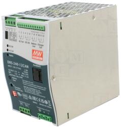 MEAN WELL Alimentator MEAN WELL DRS-240-12CAN 240W 12V 20A cu buffer pentru șină DIN (DRS-240-12CAN)