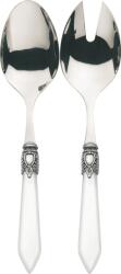 Casa Bugatti Tacâmuri pentru salată Oxford, albe, în cutie cadou, set 2 piese (OXB1M-N3214/15)