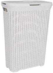 Curver Cos de rufe Curver din plastic crem, cu capac si 2 manere, 40 L (2211373)