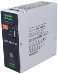 MEAN WELL Alimentator pulsatoriu 480W 36V DC pentru șină DIN (XDR-480E-36)