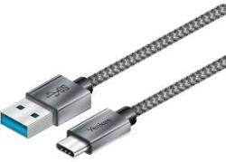 YENKEE YCU 311 USB-A 3.1 la USB-C 3.1 Gen 1, 5 Gbps, 15W (3A), textil împletit, aluminiu, 1 m (YCU 311) - vexio