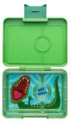 Yumbox Snack 3 rekeszes bento box - Dino Tray - Jurassic Green