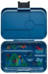 Yumbox Tapas XL 5 rekeszes uzsonnásdoboz - bento box - Monte Carlo Blue / Jungle tray