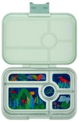 Yumbox Tapas XL 5 rekeszes uzsonnásdoboz - bento box - Pistachio Green / Jungle tray