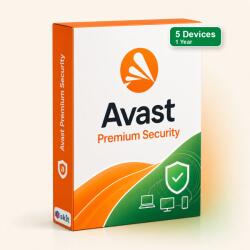 Avast Premium Security - 5 dispozitive - abonament 1 an (SKIT-1XJSV480N0YL3Y) (SKIT-1XJSV480N0YL3Y)