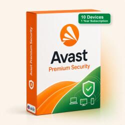 Avast Premium Security - 10 dispozitive - abonament 1 an (SKIT-1OKBB7H1UNH04V) (SKIT-1OKBB7H1UNH04V)