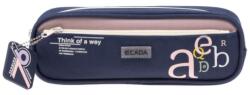 ECADA Penar Tip Borseta Ecada, 2 Fermoare, Model 78639, Dimensiune 215x95x65 mm, Culoare Bleumarin (6425871060115) Penar