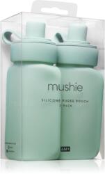 Mushie Silicone Puree Pouch újratölthető szilikon tasakok püréhez Cambridge Blue 2 db