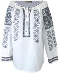 Rody s Forever DEC hagyományos női blúz, tiszta fehér/szürke, 2XL-es méret (R7452XL)