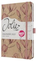 Sigel Naptár, A5, heti, 2027, kemény borító, SIGEL „Jolie, Magnolia Dreams (SIJ813)