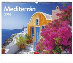TopTimer Naptár, fali, TOPTIMER, „Mediterrán (NKT09320U)