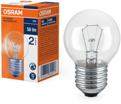 OSRAM E27 izzó 11W, 50 lm, 2700 K, melegfehér, üveg -Classic P (4008321844217)