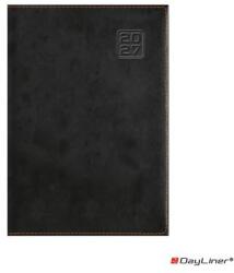 Dayliner Naptár, tervező, A5, napi, DAYLINER „Square, fekete (NSQA5FU)