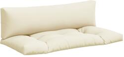 vidaXL 2 db krémszínű szövet raklappárna 3.5 kg 360924 (360924)