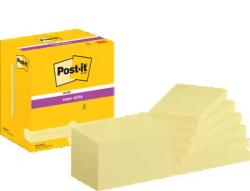 3M Notite adezive Post-It Super Sticky, galben Canary, 127 x 76 mm, 90 file/buc, 12 buc/set, 3M 7100290175