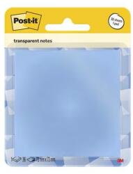 3M Notite transparente Post-It, albastru, 73 x 73 mm, 36 file/buc, 3M 7100394509