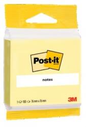 3M Notite adezive Post-it, galben Canary, 76 x 76 mm, 100 file/buc, 3M 7100172243