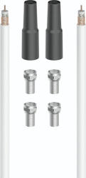 Hama Kit cablu video Coaxial HAMA 205043, 40m, 100dB, alb (4047443440488)