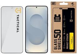 Tactical Samsung S25 / S24 TACTICAL GLASS SHIELD PRIVACY STEALTH 5D стъклен екранен протектор 5D, защита от погледи, ЧЕРЕН 57983127207 (57983127207)