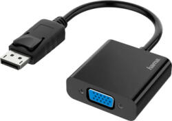 Hama Adaptor DisplayPort - VGA HAMA 200337, negru (4047443437396)